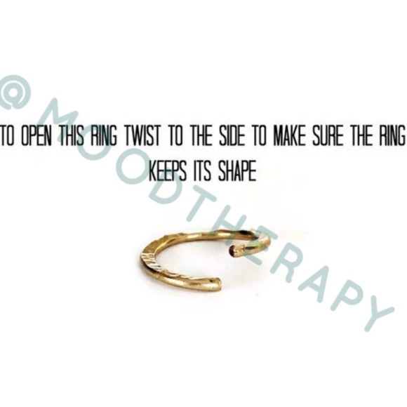 925 Sterling Silver Textured Nose Septum Ring Conch Tragus Rook Daith Earring - Picture 5 of 7